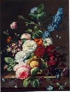 Floral, beautiful classical still life of flowers 08 unknow artist